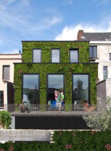 FRIDAYoffice HOUSE EDEN renovatieproject housing visualisatie achtergevel tuin gevel