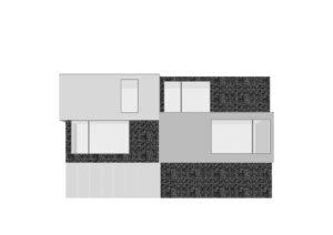 House Companie - nieuwbouw dubbelwoonst te Hove met splitlevel ontworpen door Friday Office architecten